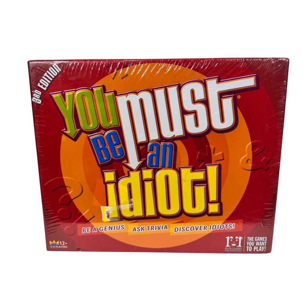 You Must Be An Idiot Third Edition R&R Games Sealed New